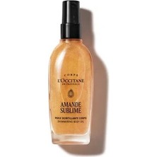 L'occitane Badem Işıltılı Vücut Yağı 100 ml Aydınlatıcı Etki ile Kadınlar İçin Özel Formül