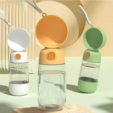 Esranın Dünyası Taşınabilir Su ve Mama Hazneli Seyahat Suluğu (350 Ml, Yeşil)