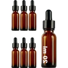 Esranın Dünyası 20 ml Metal Kapaklı Damlalık Şişesi, 6 Adet