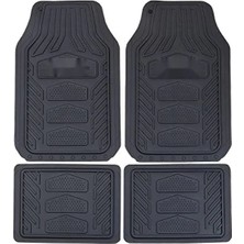 Esranın Dünyası Evrensel Uyumluluğa Sahip 4 Parça Siyah Paspas Seti