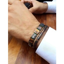 EastWest 925 Ayar Gümüş Ikili Bileklik Kombin Seti