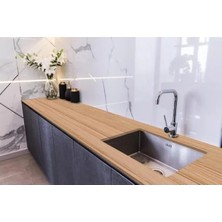 Esranın Dünyası Tezgah Üstü Fayans Kaplama Folyosu – Ahşap Laminat Desen (70 cm x 2 Metre)