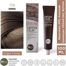 Bbcos Hair Pro Earthia Color Kumral Saç Boyası 7/0 Amonyaksız Doğal Tonlar 100ML