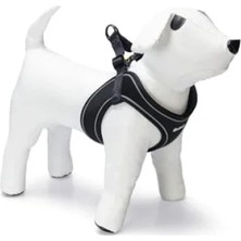 Esranın Dünyası Neopren Köpek Göğüs Tasması, Siyah, M Boy, 41-46 cm Ayarlanabilir