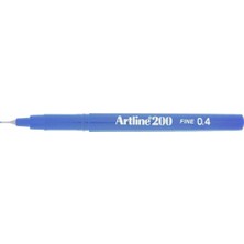  artline ınce uçlu yazı ve çizim kalemi fineliner 0.4 mm koyu royal mavi ek-200 (12 li paket)