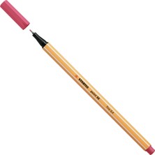 Stabilo Keçe Uçlu İnce Kalem Çilek Kırmızısı Fine 0,4 Mm 88/49 (10 Lu Paket)