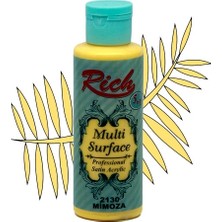 Rich Multi Surface Profesyonel Saten Akrilik Boya 120 Cc Mimoza 2130