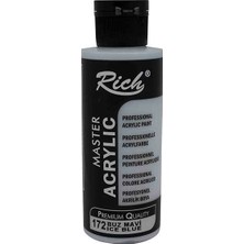 Rich Akrilik Boya Buz Mavisi 172 Profesyonel Kalite 120 cc Özellikli Sanatsal Malzeme
