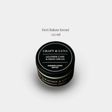 Craft And Luna Deri Bakım Kremi 125GR Cüzdan Kemer Çanta Ayakkabı Için Besleyici Parlatıcı Deri Koruma Kremi