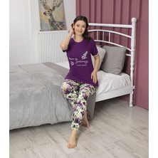 Tekten 4720 Raporlu Bayan Kısa Kollu Pijama Takım