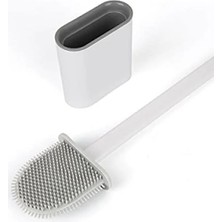 Esranın Dünyası Silikon Banyo Tuvalet Klozet Temizleme Fırçası ve Tutucu