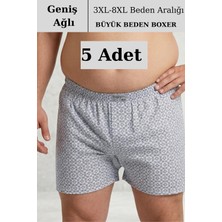 Bigiyin 5 Adet Büyük Beden Erkek Boxer 3xl-8xl Arası Büyük Beden Boxer Özel Üretim Boxer