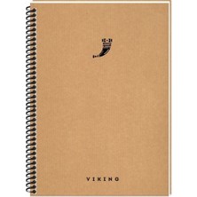 Keskin Color La Plume Viking 17X24Cm 100 Yaprak Çizgili Spiralli Sert Kapak Not Defteri 417955-99