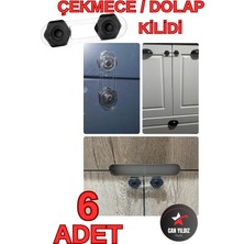 Can Yıldız Plastik Siyah Bebek ve Çocuk Güvenlik Dolap ve Çekmece Kilidi