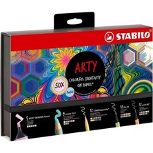  stabilo kreatif pastel mix set arty 50 li