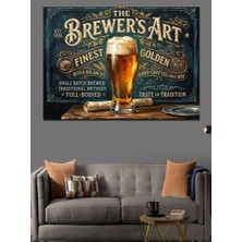Artmeg The Brewers Art Reklamı Dekoratif Kanvas - Mdf Ahşap Tablo