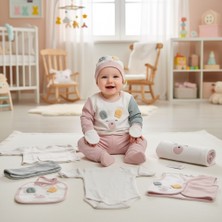 Gaye Bebe Ayıcık Kulak Detaylı 0-3 Ay 10 Lu Hastane Çıkış Zıbın Takımı
