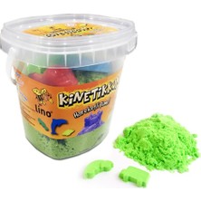 Lino Ln-500Y Kinetik Kum Kovalı 500 Gram + 3 Adet Kalıp Kalıp Yeşil