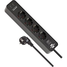 Esranın Dünyası 4 Soketli Anahtarlı Uzatma Priz - Type-C Hızlı Şarj