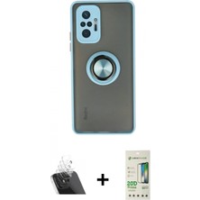 İlk El Grup Ieg™ Redmi Note 10 Pro Kılıf Yörünge Çizgi - Siyah 20D Premium Cam Ekran Koruyucu + Şeffaf Kamera Lens Koruma Cam