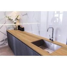 Esranın Dünyası Tezgah Üstü Fayans Kaplama Folyosu - Ahşap Meşe Desenli 70X300 cm