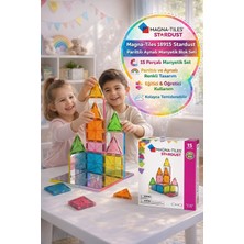Toyfest Magna-Tiles Stardust 15'li Parıltılı Aynalı Manyetik Blok Seti Çok Renkli Oyuncak 18915