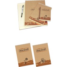 Keskin Bloknot A-4 100 Yaprak Kareli Dekokraft Spiralli 144002-99