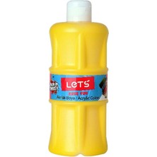 Belirtilmemiş Lets L-5301 Akrilik Boya Sarı 500 Ml.