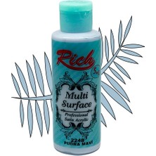 Rich Multi Surface Profesyonel Saten Akrilik Boya 120 Cc Pudra Mavi 2248