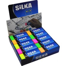 Silka Öğrenci Silgisi Neon 4 Renk (30 Lu Paket) Art.23