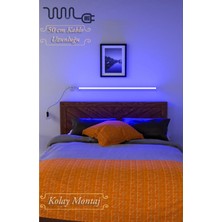 Led Level Kumandalı Full Rgb LED Aplik 50CM