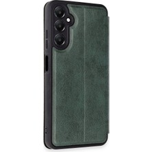 Colezium Galaxy A15 4g Kılıf Flip Cover - Koyu Yeşil