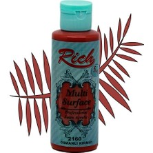 Rich Multi Surface Profesyonel Saten Akrilik Boya 120 Cc Osmanlı Kırmızı 2160