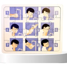 Moon Beavers İslamı Öğreniyorum Ahşap Puzzle Serisi - 4 Erkek Abdest