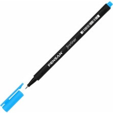  pensan fineliner keçe uç kalem 0,4 mm açık mavi 6500 (10 lu paket)