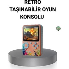 Senka Retro Taşınabilir Oyun Konsolu 500 Klasik Oyunlu 3.0 Inç Renkli Ekran