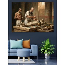 Artmeg Antik Dönem Heykel Yapan Ustalar Dekoratif Kanvas - Mdf Ahşap Tablo