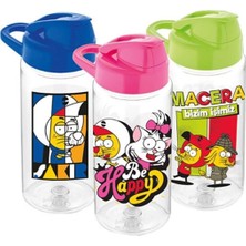 Gıpta Kral Şakir Desenli Tritan Suluk Matara 500Cc K222026 (Karışık Renk 1 Adet)