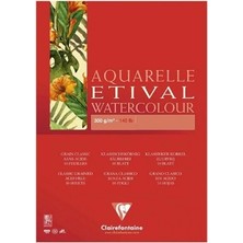 Clairefontaine Etival Classic A4 300 Gram Üstten Spiralli 15 Yaprak Çizim Bloğu ek92818