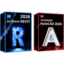Autodesk Revit 2026 + Autocad 2026 (Windows) - 1 Pc 1 Yıl Autodesk Key Full Sürüm