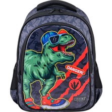  muggle okul sırt çantası danger dino siyah mu-9222