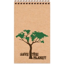 Keskin Color Bloknot Not Defteri Spiralli Planet 20X28Cm 100 Yaprak Çizgisiz 143310-99 (Karışık Renk 1 Adet)