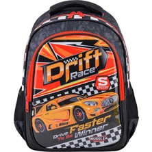  muggle okul sırt çantası drift car siyah mu-9475