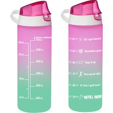 Herevin Matara (Suluk) Çift Renk Boyalı Ölçü Baskılı Pembe 750 Cc 161506-161