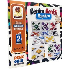 Moon Beavers Benim Renkli Hayatım Renk - Obje Ahşap Eşleştirme Oyuncağı