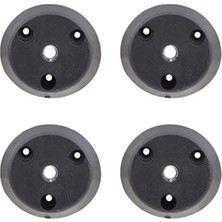 Esranın Dünyası Siyah Metal Mobilya Masa Sehpa Ayağı Bağlantı Aparatı - 4 Adet