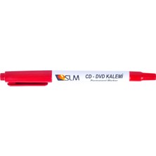 Belirtilmemiş Slm Asetat Kalemi (CD-DVD Kalemi) Kırmızı S Uç (12 Li Paket)