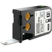  dymo xtl laminetel/kablo 21x39mm beyaz/siyah 150 etiket 1868705