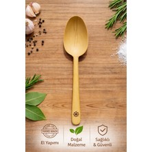 El Yapımı Şimşir Servis Kaşığı 28 Cm.