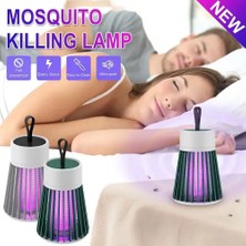 Alpargos Şarjlı Sinek Öldürücü Sivrisinek Kovucu Uv Işıklı Sineksavar Taşınabilir Gece Lambası